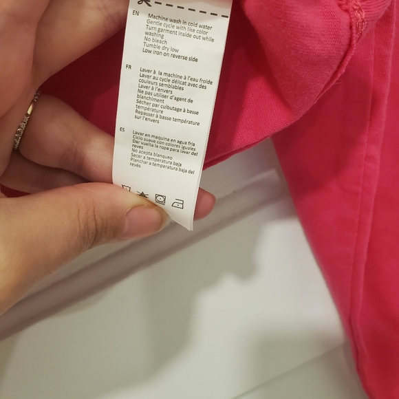 Hot Pink Undercover 🦄  Long Sleeve Crop Top Size Large - Picture 3 of 6